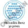 Conector de Diagn&oacute;stio Mercedes Benz 38 pines